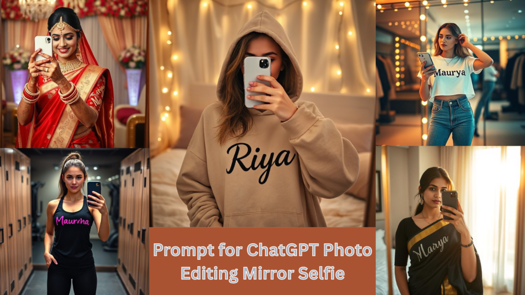Prompt for ChatGPT Photo Editing Mirror Selfie