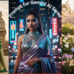 prompt for Gemini AI saree look