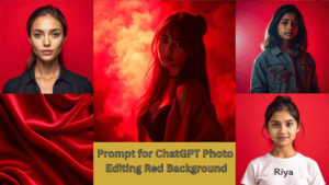 Prompt for ChatGPT Photo Editing Red Background