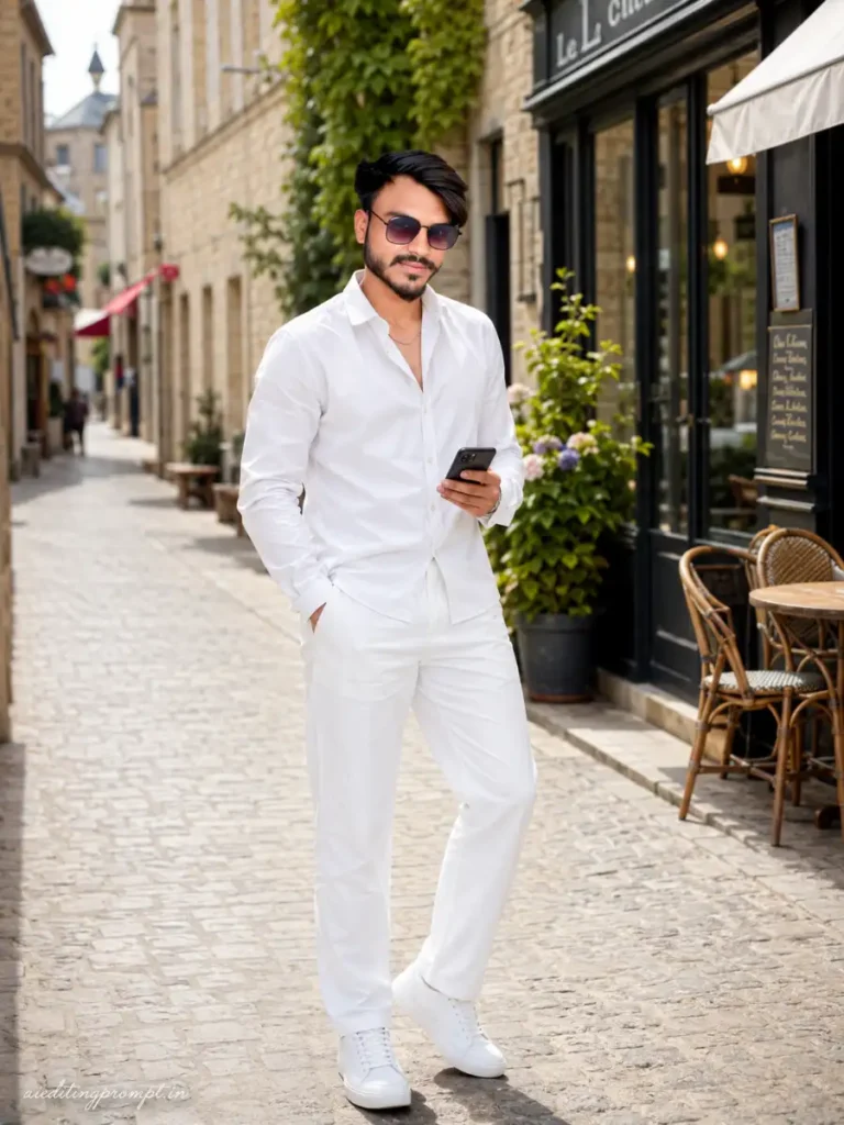 ChatGPT Photo Editing Prompts for Boy The White Co Ord Street Look Your Pinterest Board Needs 2