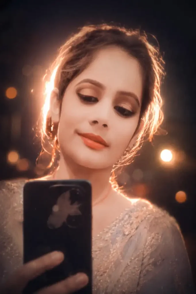 ChatGPT Prompt for Photo Editing – Cinematic Night Portrait with Dreamy Glow Effect
