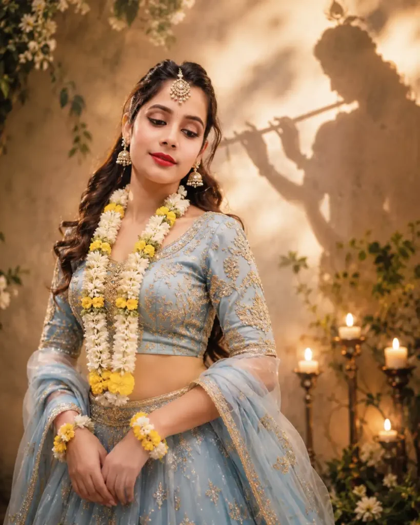 ChatGPT Prompt for Photo Editing – Elegant Traditional Portrait with Cinematic Festive Mood
