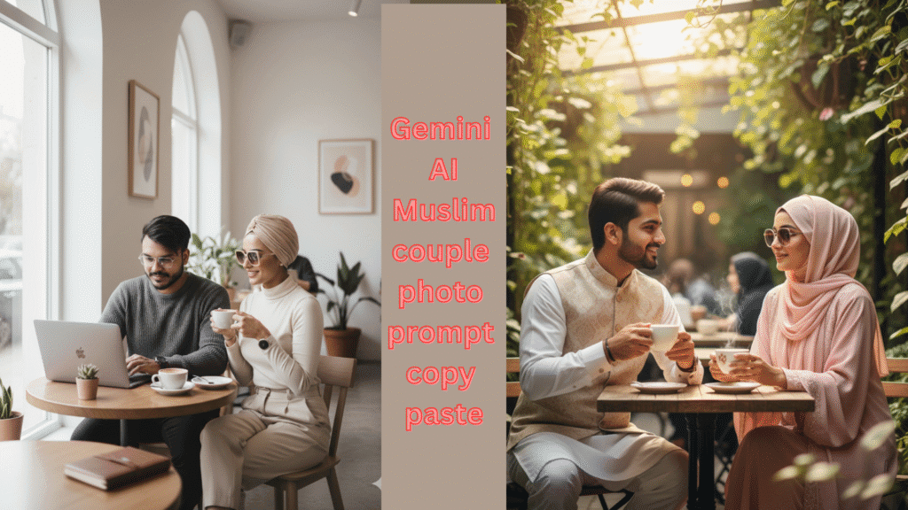 Gemini AI Muslim couple photo prompt copy paste