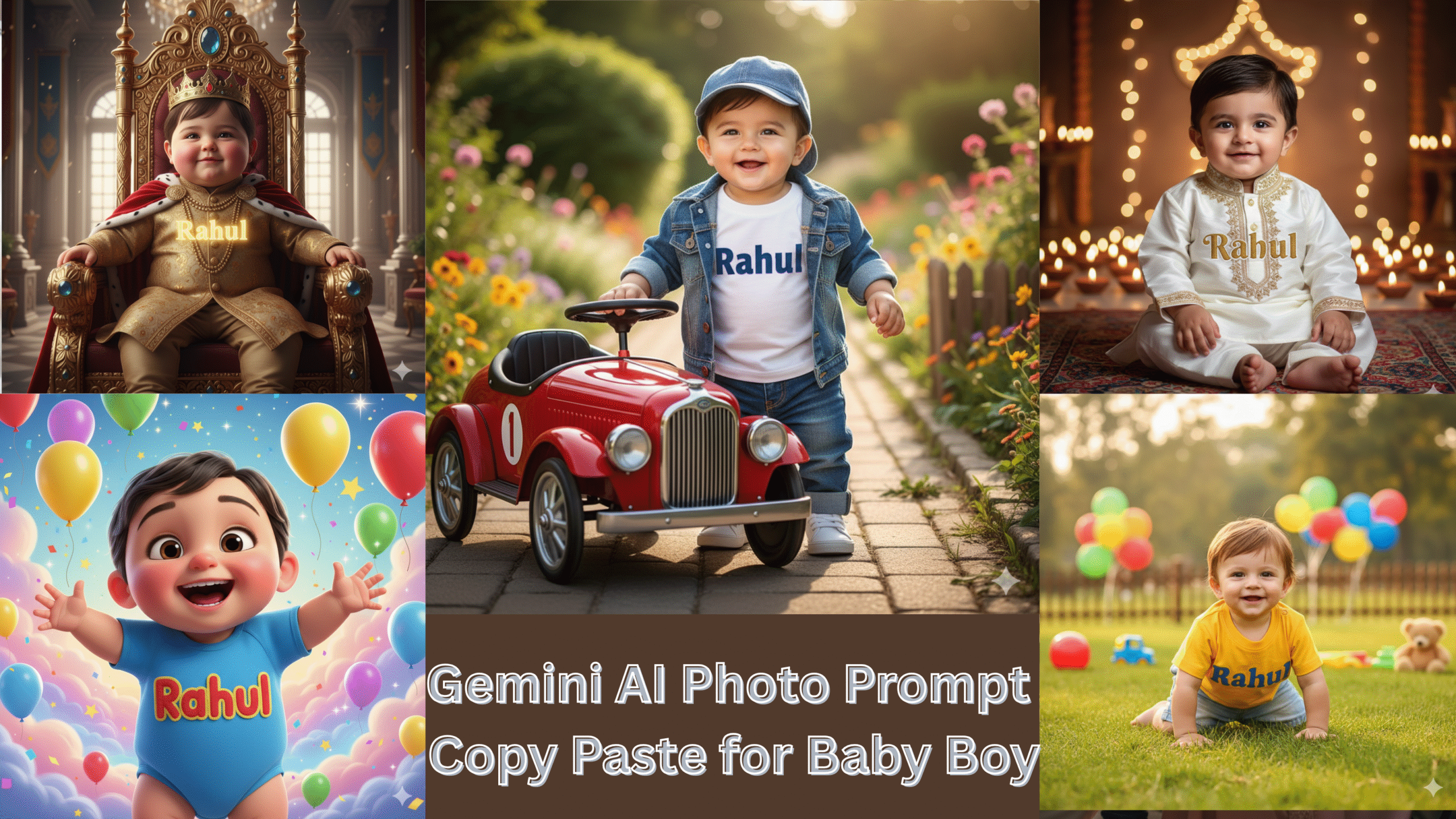 Gemini AI Photo Prompt Copy Paste for Baby Boy