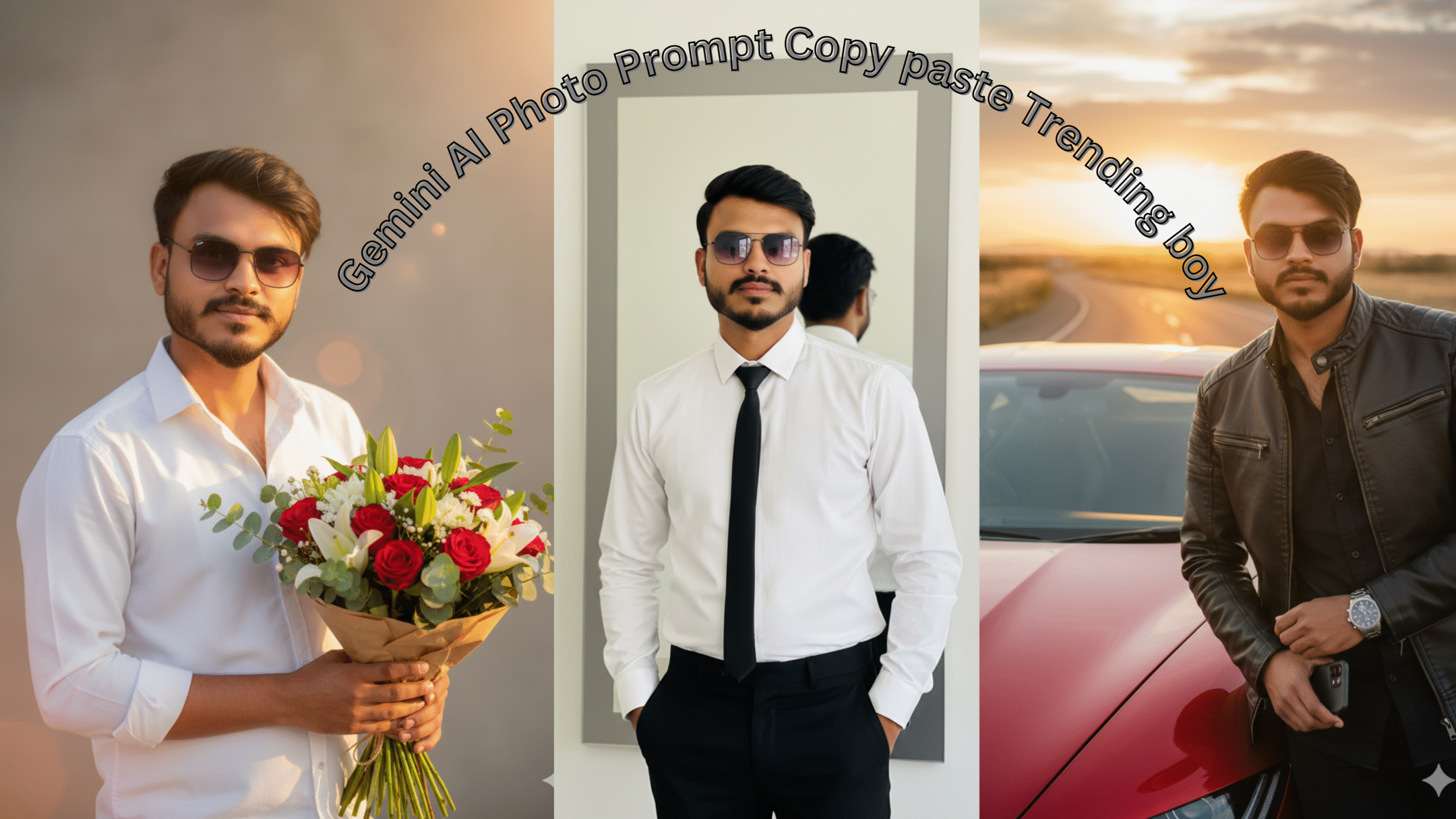 Gemini AI photo prompt copy paste trending boy