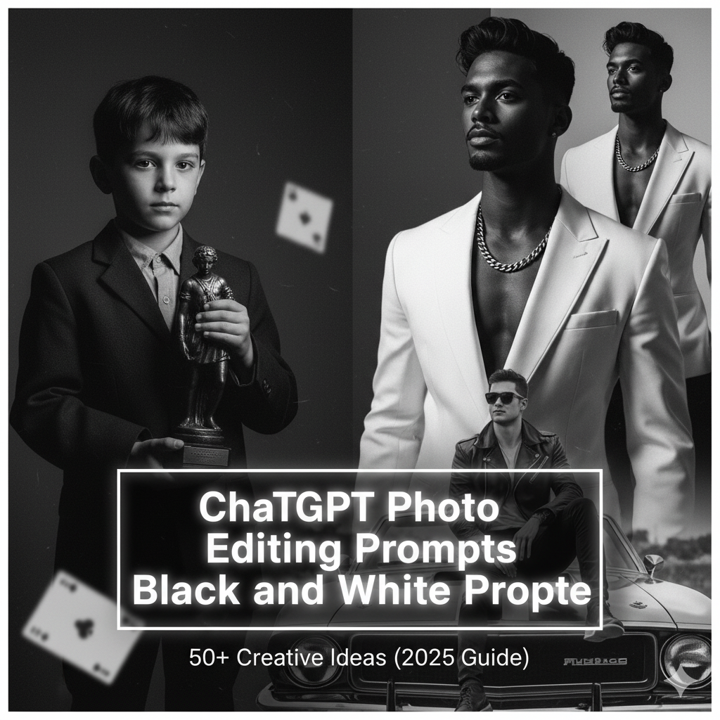 chatgpt photo editing prompts black and white