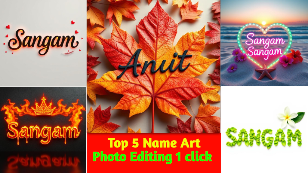 Name Art Photo Editing Prompt