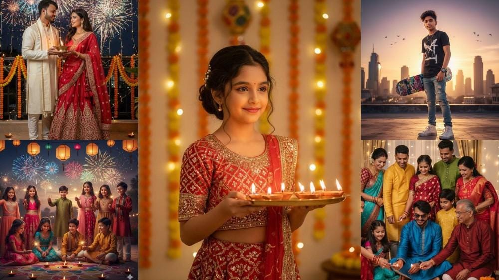 trending Diwali Gemini AI Prompts and make viral AI photos instantly!
