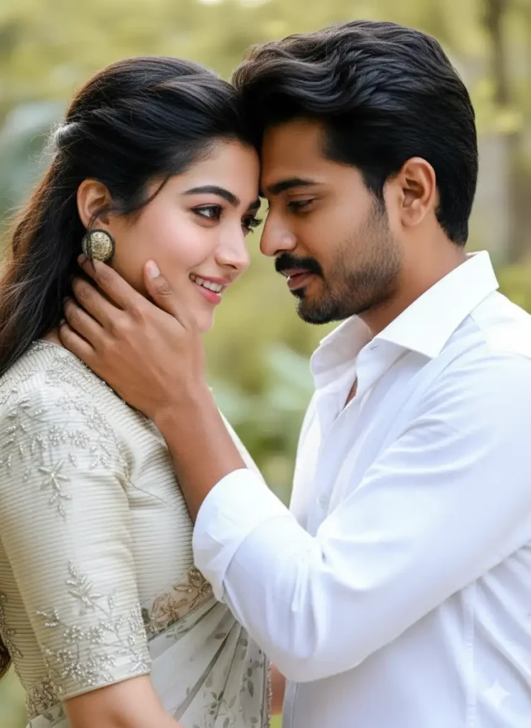Close Up Romantic Portrait – Intimate Moment