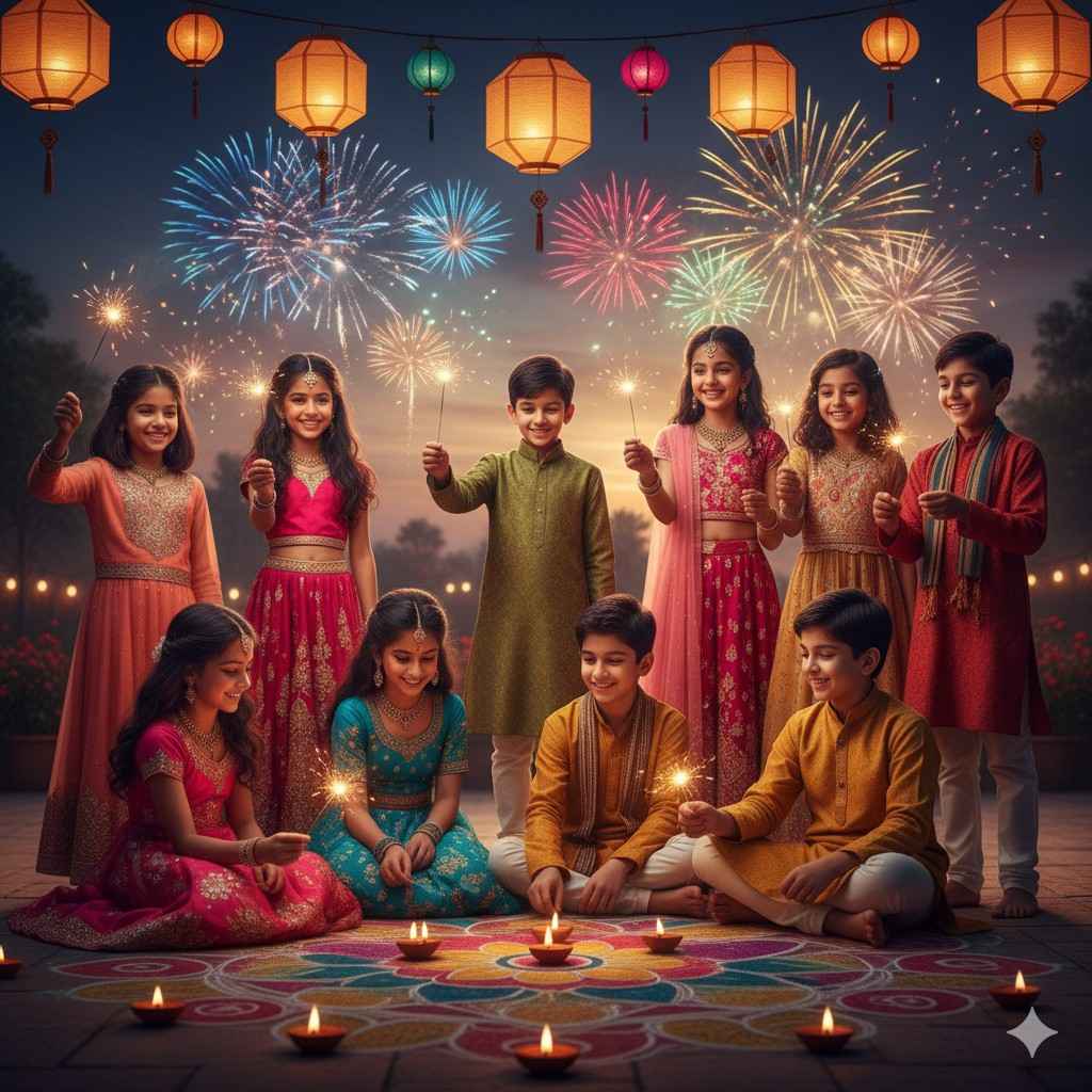 Diwali Gemini Prompt for Kids Baby Girl Baby Boy