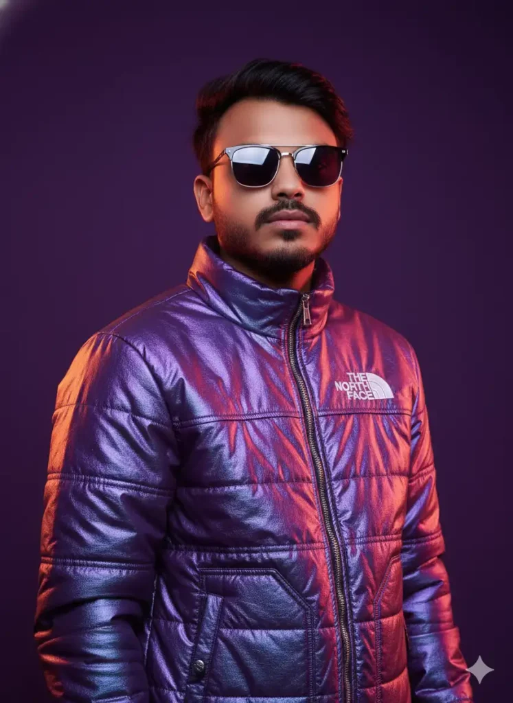 Futuristic Studio Look Gemini AI photo prompt copy paste trending boys