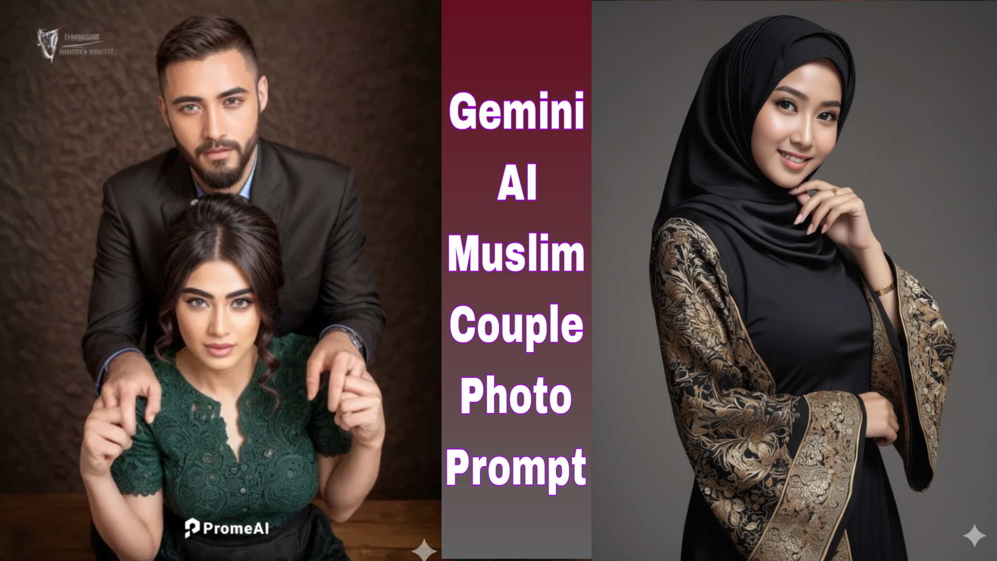 Gemini AI Muslim Couple Photo Prompt
