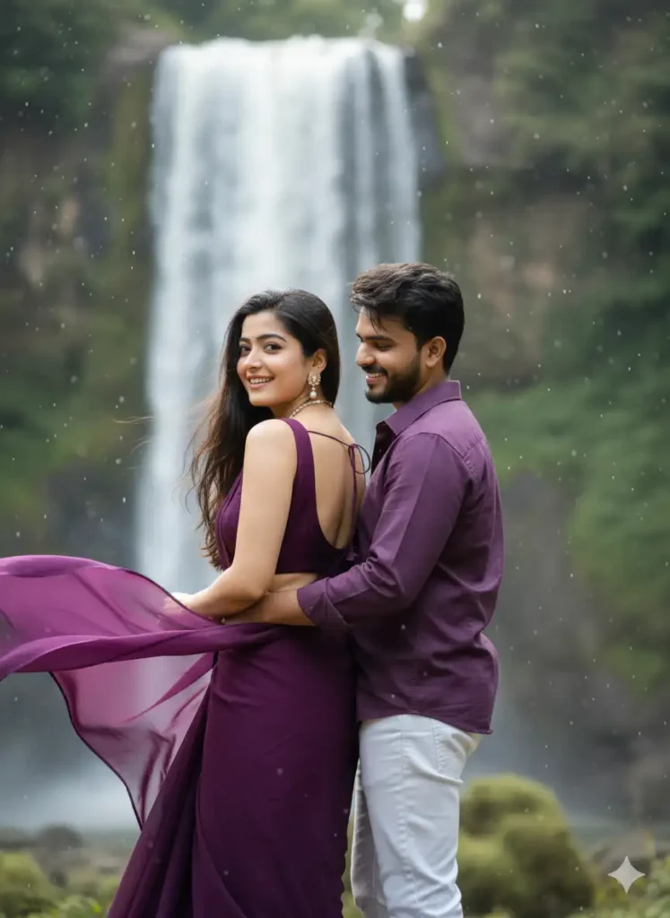 Pre Wedding Waterfall Shoot – Dreamy Romantic Scene