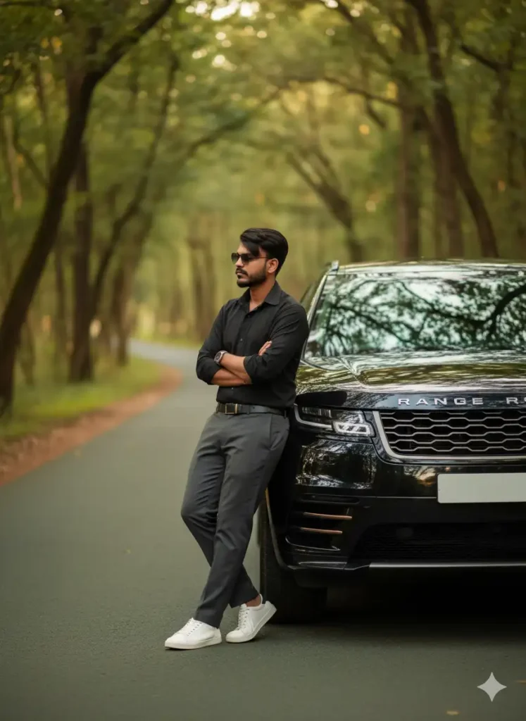Range Rover Lifestyle Shot Gemini AI photo prompt copy paste trending boys