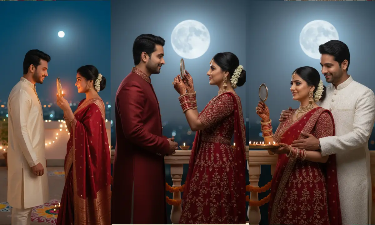 Couples to Create 4k Stunning Karwa Chauth AI