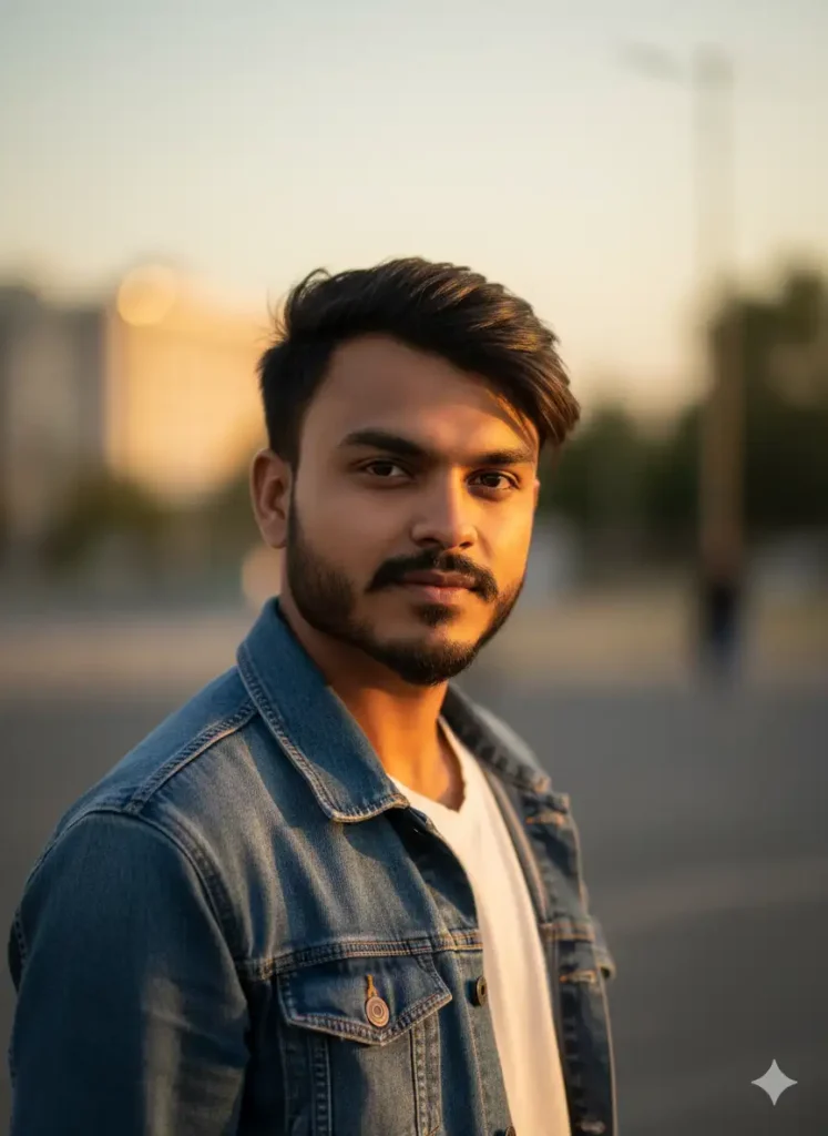 Golden Hour Classic Portrait Google Gemini DSLR Boys AI Photo Editing Prompts