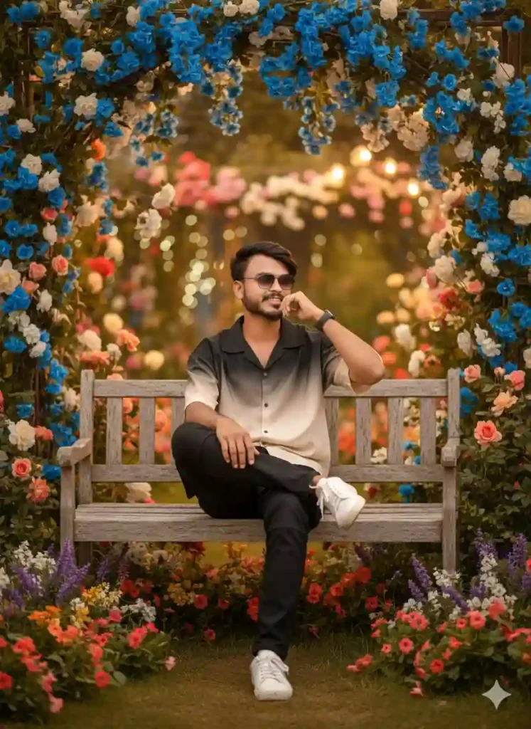 Rustic Bench Relax Gemini AI Prompts for Boys