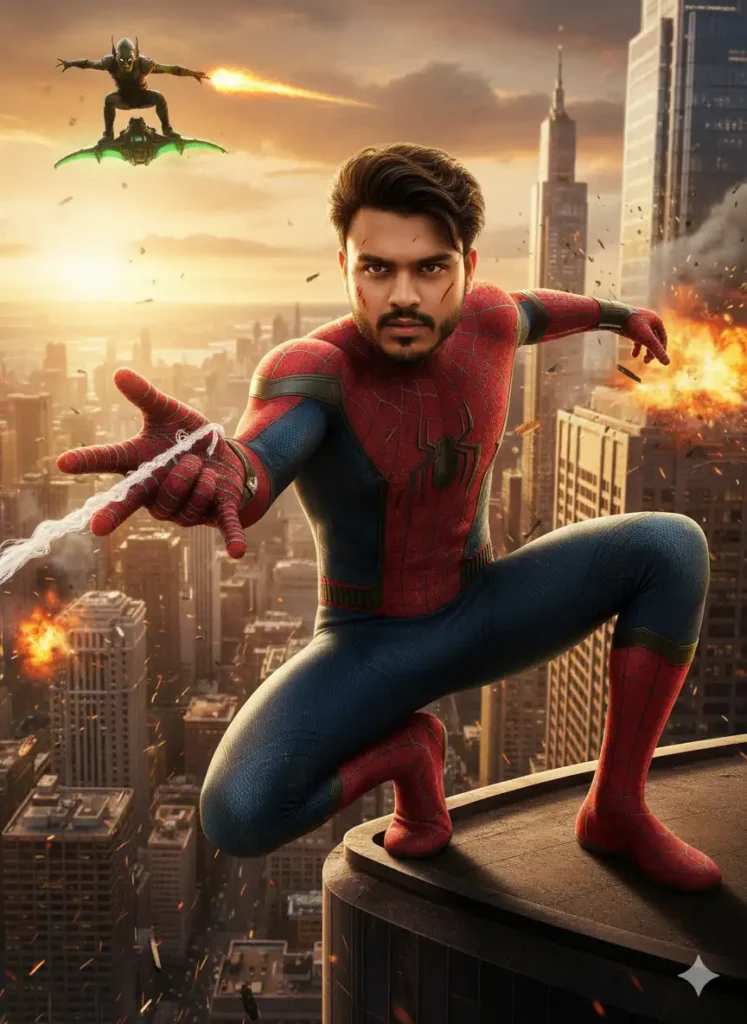 Spider Man Cinematic AI Photo Editing Prompts