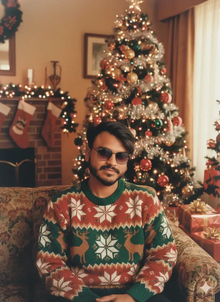 Vintage Christmas Movie Style Prompt