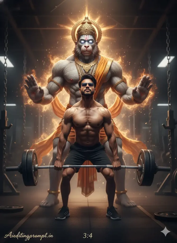 Prompt 7 Viral Hanuman Ji Gym Ai Photo Editing Prompt 2026