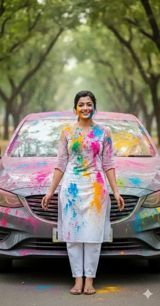 Trending Holi Bike Car AI Photo Editing Prompt 2026 with Colorful Festival Effect 2
