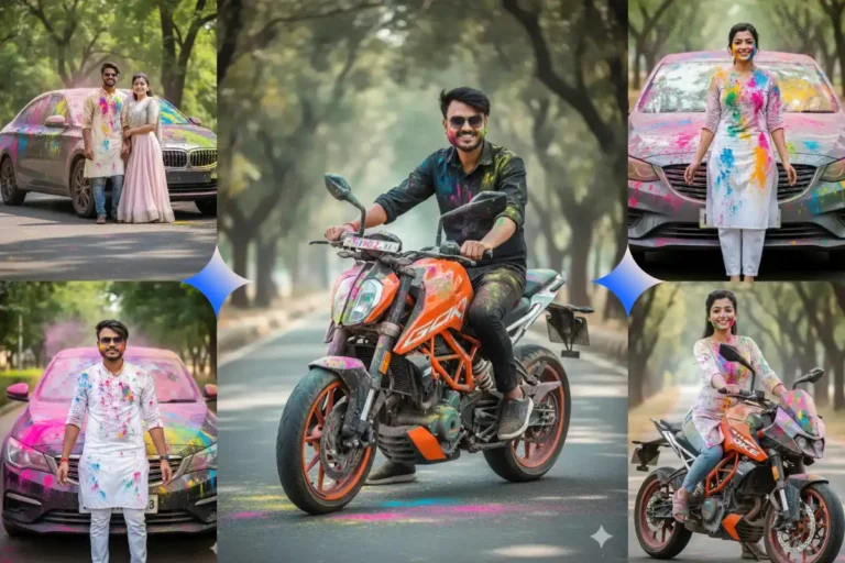 Trending Holi Bike Car AI Photo Editing Prompt 2026 – Google Gemini Ultra Realistic Prompts
