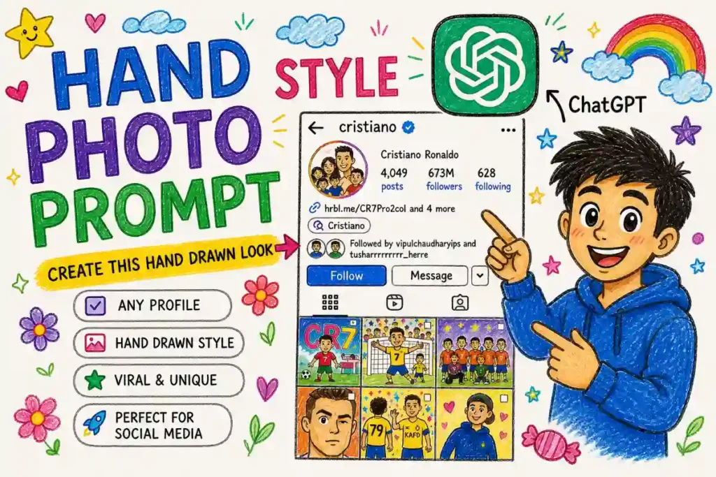 Cartoon Style Trending Photo Editing Prompt (2026) – Create Viral AI Cartoon Images Easily