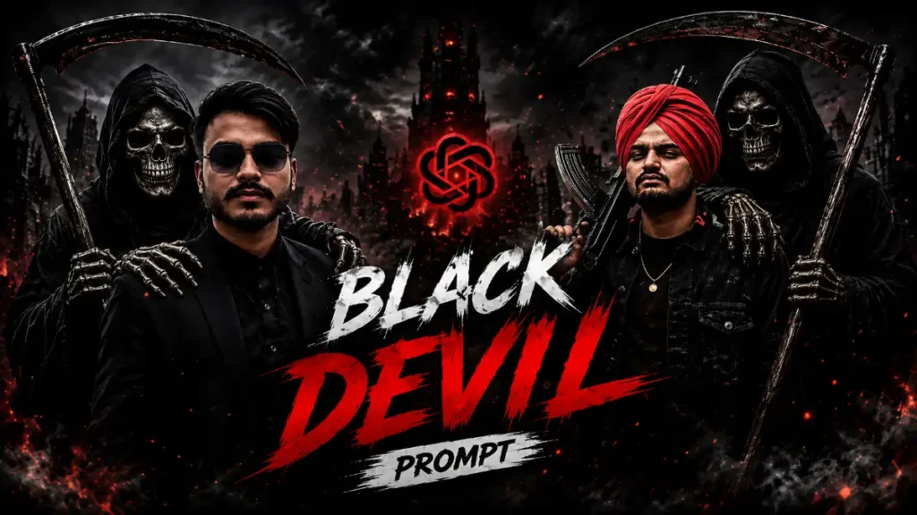 Trending Black Devil Photo Editing Prompt 2026