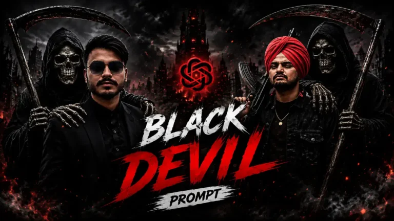 Trending Black Devil Photo Editing Prompt 2026