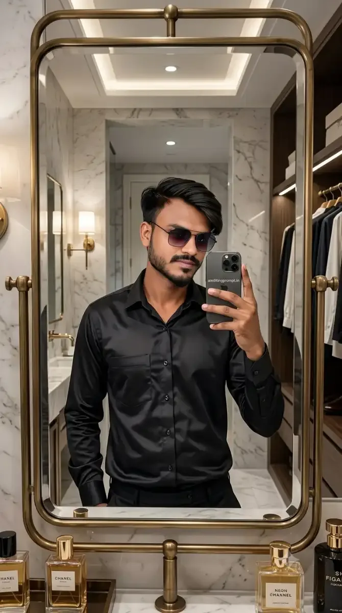 8K Ultra HD Mirror Selfie Prompt