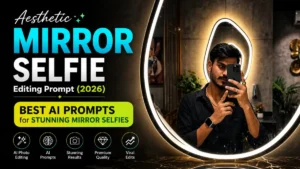 Aesthetic Mirror Selfie Editing Prompt (2026) – Best AI Prompts for Stunning Mirror Selfies