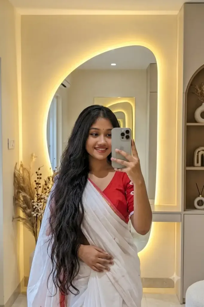 Aesthetic Mirror Selfie Prompt for Girls 2