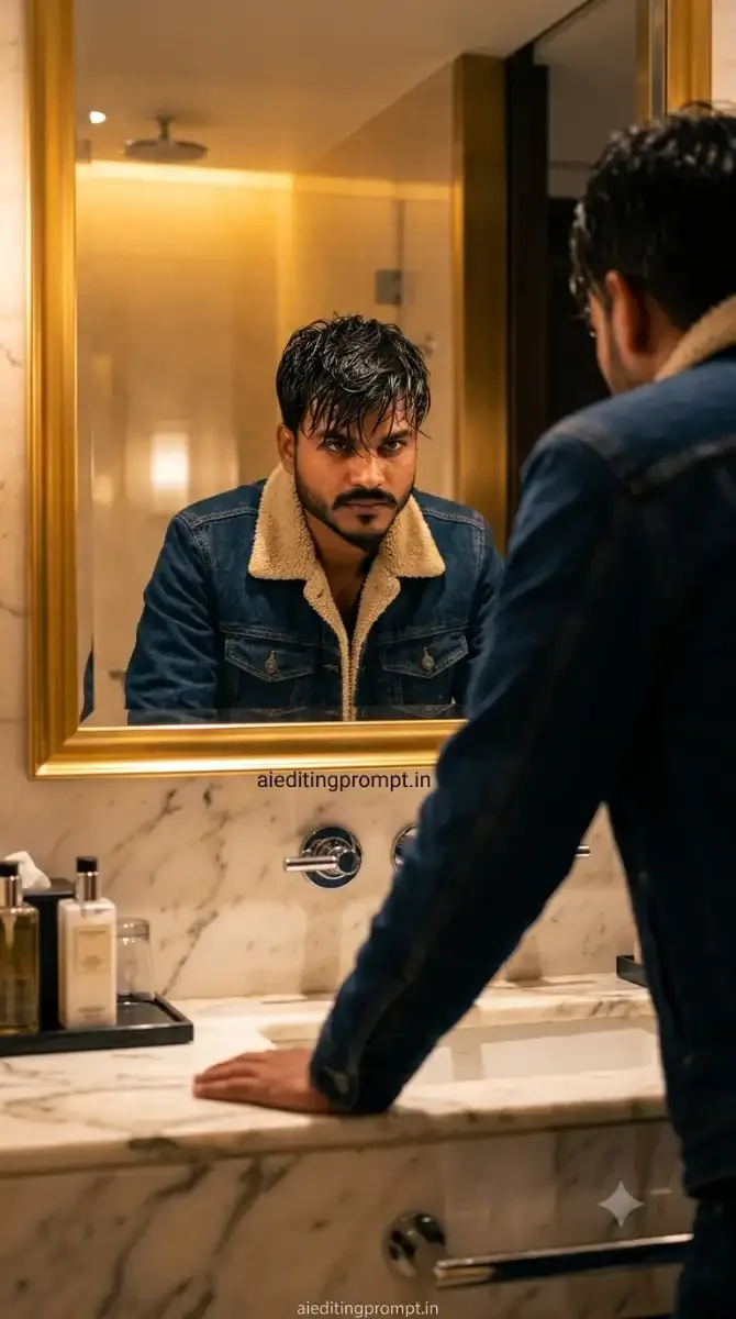 Attitude Mirror Selfie Prompt for Boys