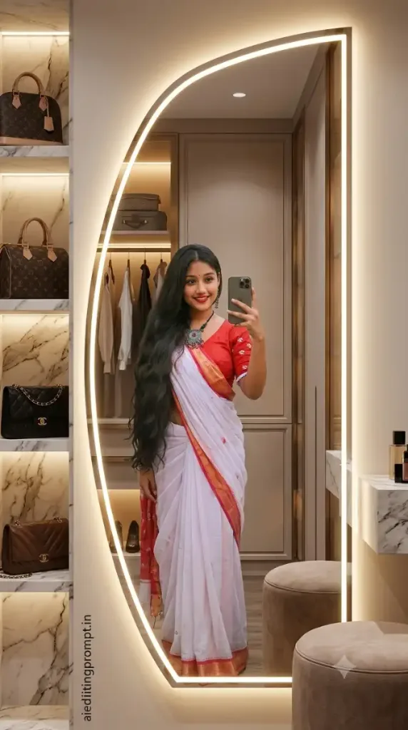 Luxury Dressing Room Mirror Selfie Prompt