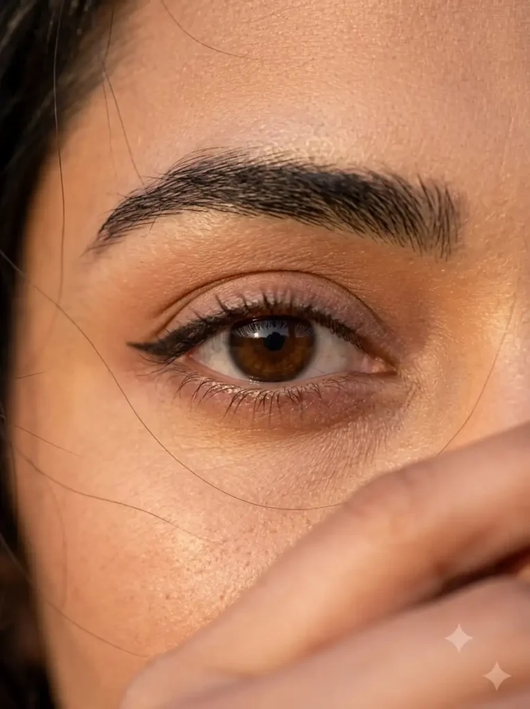 Girl Half Face AI Photo Editing Portrait Prompt